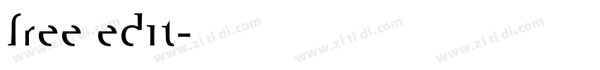 free edit字体转换